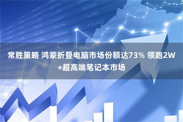 常胜策略 鸿蒙折叠电脑市场份额达73% 领跑2W+超高端笔记本市场