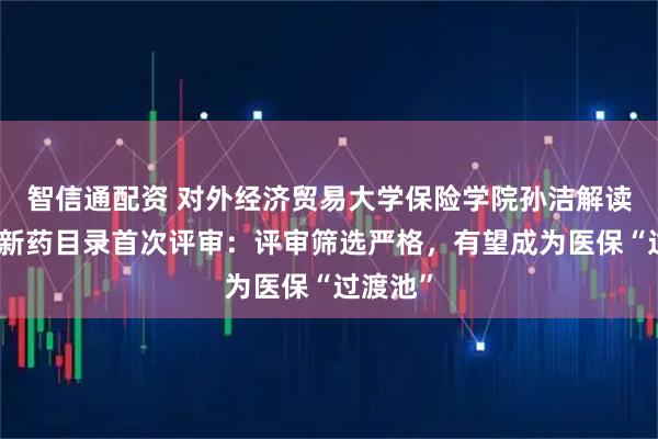 智信通配资 对外经济贸易大学保险学院孙洁解读商保创新药目录首次评审：评审筛选严格，有望成为医保“过渡池”